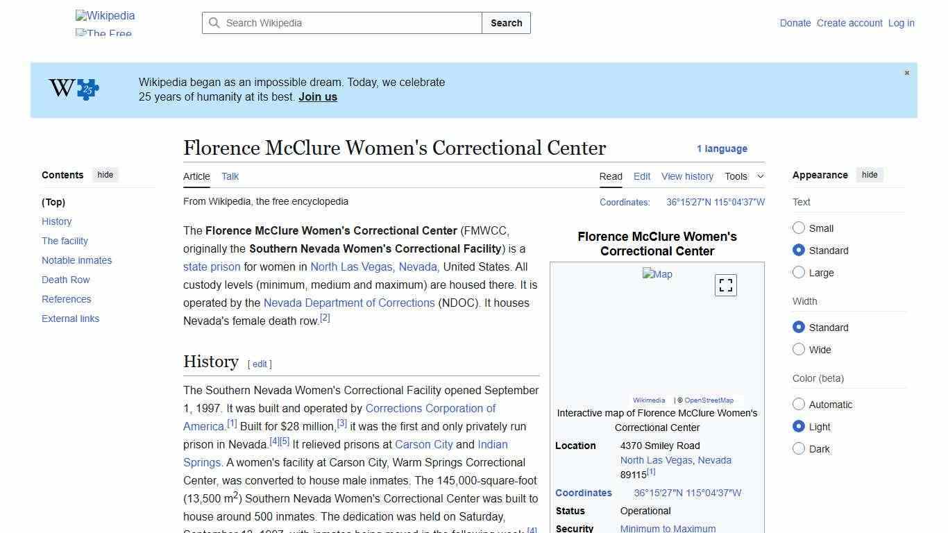 Florence McClure Women's Correctional Center - Wikipedia